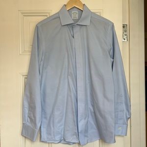 Brooks Brothers, Men’s Non-Iron,  Milano Fit, Cotton Dress Shirt, size 15 1/2 33